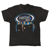 Backstreet Boys - Blue Glow - Black Vintage T-shirt